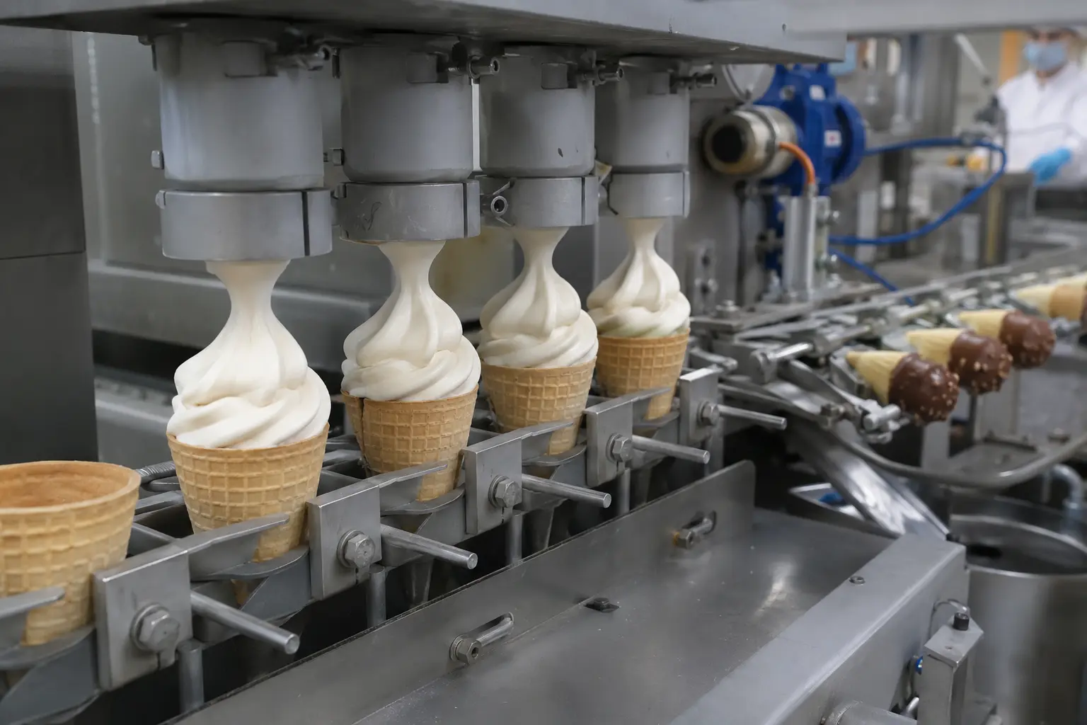 Evaluación de textura de helado en una planta piloto